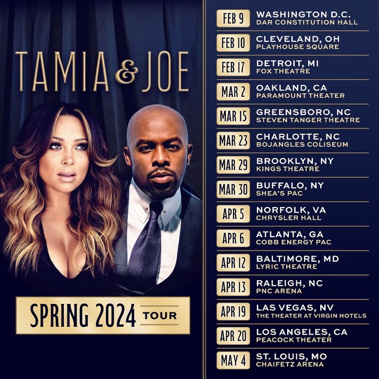 Tamia and Joe On Tour 2024 Dates