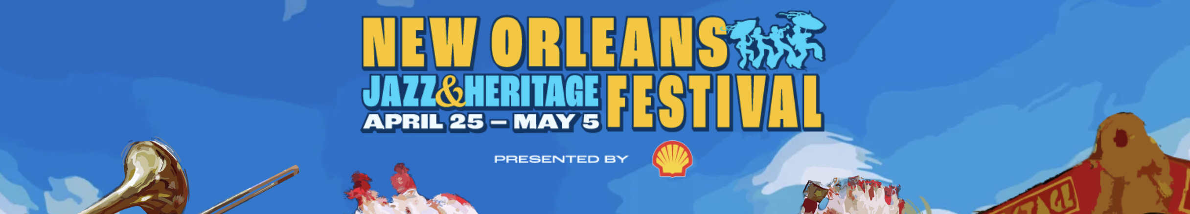 New Orleans Jazz and Heritage Festival 2024 banner