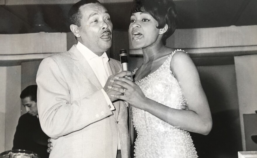 Billy Eckstine and Mary Stallings at Harrah's in Nevada, late 1960s.