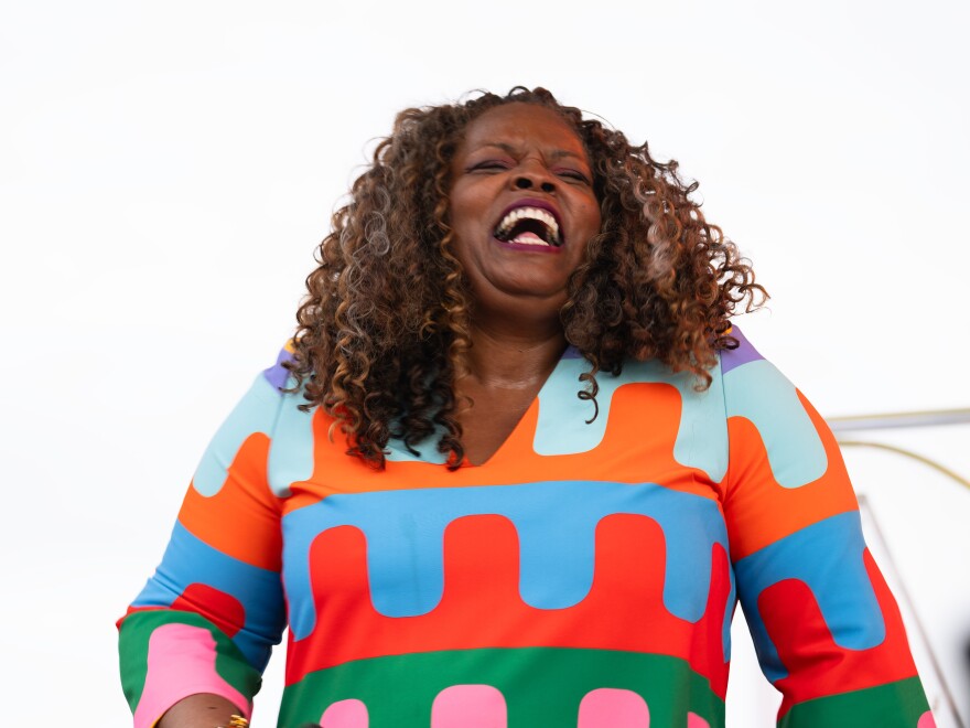 Dianne Reeves performs at the District Pier during the DC JazzFest in Washington, D.C.