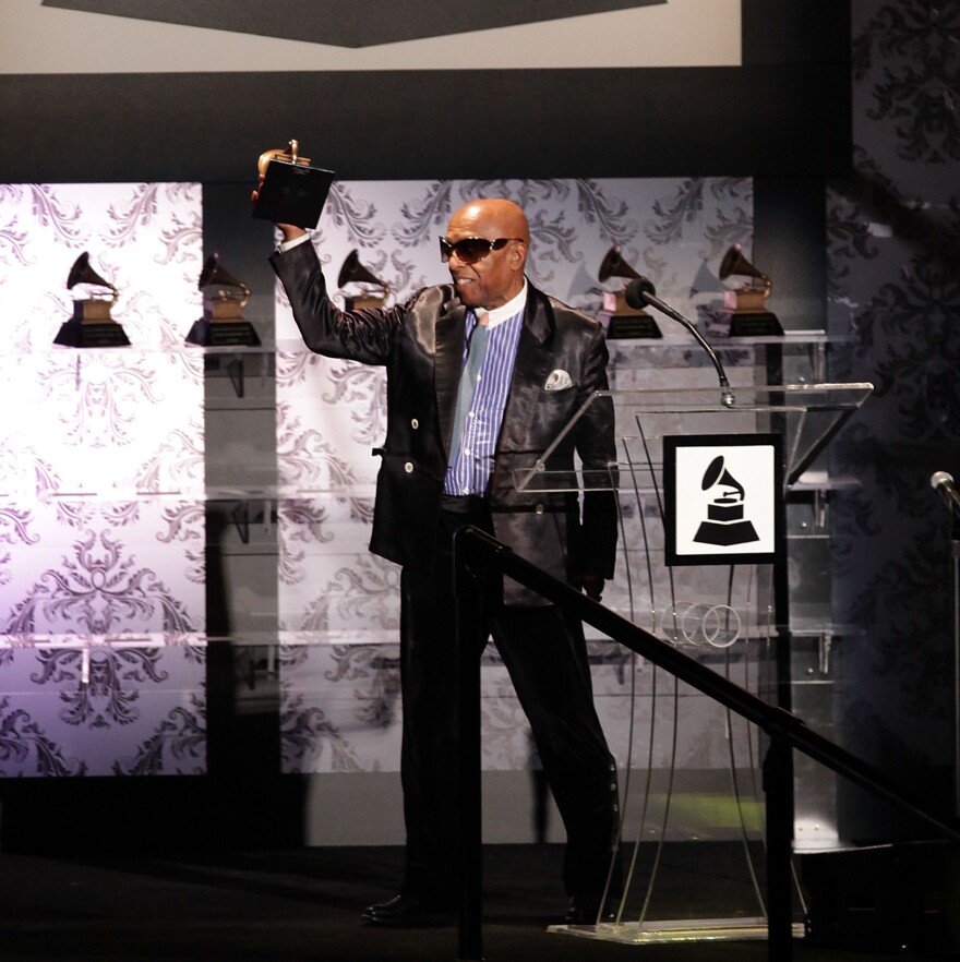 Roy Haynes accepts his Lifetime Achievement award during the Grammys' Special Merit Awards Ceremony, held Feb. 12, 2011 in Los Angeles, California.