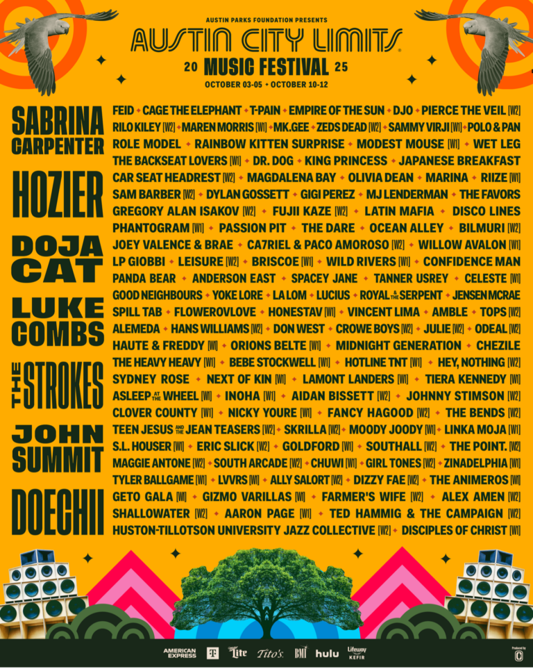 Austin City Limits Music Festival 2025 lineup Austin City Limits Music Festival 2025 lineup